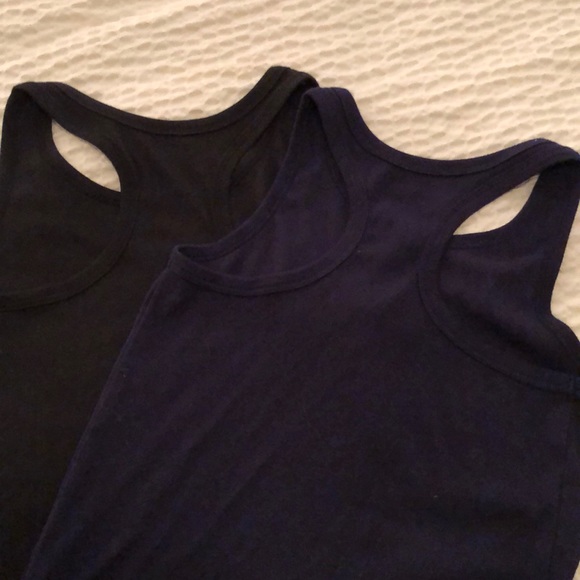 Lot of 2 Gymboree Racer Back Tanks 7/8 - 1 Navy 1 Black - Picture 5 of 5